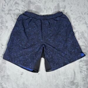Lululemon Pace Breaker Shorts Blue Camo Size Small